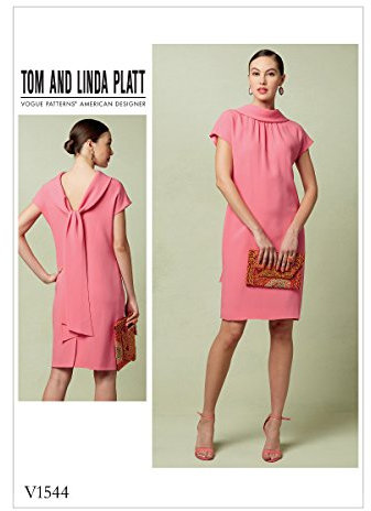 Butterick Vogue Mustern Schnittmuster Enganliegendes Kleid, Mehrfarbig, Größen 14–22