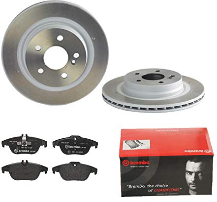 2 Bremsscheiben belüftet 300 mm + Bremsbeläge Hinten von Brembo (1420-53981) Bremsensatz Bremsanlage Bremsen-Kit,Bremsenset, Bremsscheiben, Bremsbeläge, Bremsen-Set, Beläge, Bremsbelag,