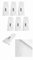 ► 6 Edel Stoff Servietten/in Weiß/Weiss/quadratisch / 45 cm x 45 cm/Tisch-Tücher/Mundtuch/Mundtücher Six Pack/waschbar/wiederverwertbar ◄