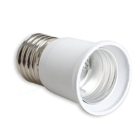 Demiawaking E27 auf E27 Lampenfassung Adapter E27 Sockel CLF LED Glühbirne E27 Fassung Adapter Lampensockel Halter