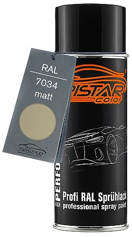 TRISTARcolor RAL 7034 Gelbgrau Bote de spray 400 ml mate de secado rápido