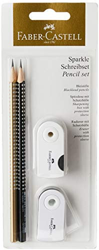 Schreibset Sparkle 4-teilig Gold/schwarz