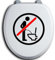 HR-WERBEDESIGN Im Sitzen pinkeln WC Deckel Toilettendeckel Bad Klo Aufkleber Sticker urinieren