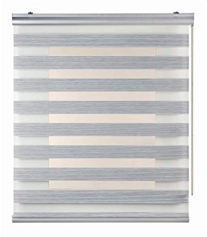 STORESDECO Premium Doppelrollo mit Bohren 250H x 120B cm für Fenster & Türen - Zuverlässiger Licht- & Sichtschutz - Kindersichere Rollos für Fenster mit Bohren & Einfacher Montage - Mit&Ohne Motor