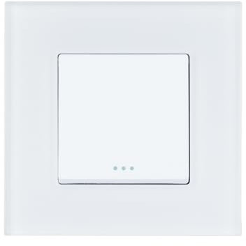 LEDKIA LIGHTING Interruptor Simple de Cruzamiento con Marco PC Modern Negro