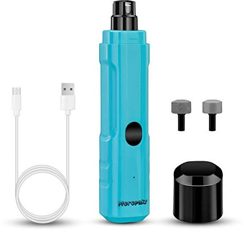 Moropaky Dog Nail Grinder Professional Electric Pet Nail Grinders 2-Speed Rechargeable Pet Nail Trimmer with LED Light Nail Grooming & Grinding for Large Small Medium Dogs & Cats