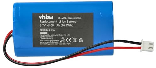 vhbw Akku kompatibel mit Zafferano DAMA, DAMA Pro, Ofelia, Ofelia Pro Tischlampe, Nachttischlampe (4400mAh, 3,7V, Li-Ion)