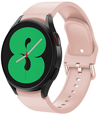ISABAKE Correas para Samsung Galaxy Watch 4 Classic 42mm/46mm, 20mm Correa de Silicona para Galaxy Watch 4 40mm/44mm