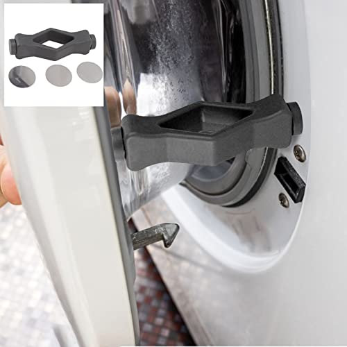 Frontlader-Waschtür-Stütze Waschmaschinentürstütze,Frontlader-Waschtürstütze, Waschmaschinentürstütze, Türhalter, Mundform, starker Magnet, Waschmaschinen-Türstopperstütze für Zuhause(grau)