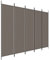 vidaXL Paravent 5-TLG. Raumtrenner Raumteiler Trennwand Umkleide Sichtschutz Spanische Wand Wohnzimmer Schlafzimmer Anthrazit 250x220cm Stoff