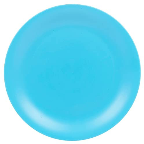 URBN-CHEF 6 Pcs Unbreakable Reusable Coloured Plastic Dinner Plates Kids Party Tableware (Blue)