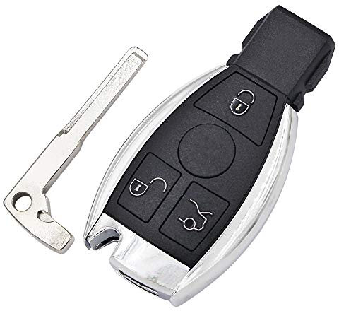 Boîtier de télécommande de clé Intelligente 3 Boutons pour Mercedes pour Benz A B C E S Class W203 W204 W205 W210 W211 W212 W221 W222 Coque pour clé