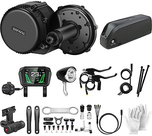 Bafang BBS01B Mittelmotor mit Akku 500W 48V ebike Umbausatz G340 Motor Mit 3,5 Zoll A1 Display, 48V 19,2AH Akku Und Batterieladeger盲t