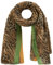 CODELLO Damen Plissierter XL-Schal aus recyceltem Polyester mit Leo-Print