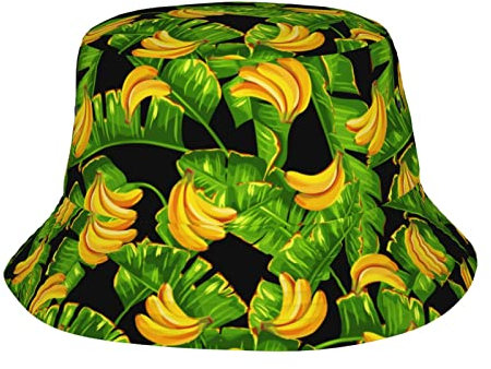 Wpamlrta Fischerhut für Damen und Herren, Sommer-Sonnenhut, modisch, für den Außenbereich, Fischerhut, banane, One size