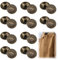 XCSJ 20 Stück Knöpfe Metall Vintage Metallknöpfe Ösenknöpfe Vintage Antike Metall Blazer Knöpfe Metall Blazer Knöpfe Rund Metallknöpfe für Mantel, Blazer,Hemd, Jacke,Uniform (Antikbronze)