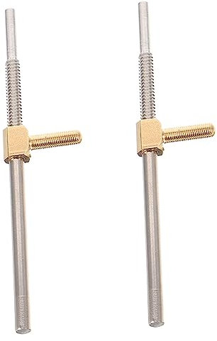 ibasenice 5 Set Di Parti Di Archetto Set Di Aste Per Viola E Raccordi Vite Per Rana Di Archetto Per Accessori Per Violino 2 Pezzi*5