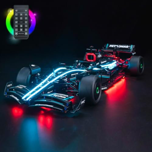 LocoLee Licht Kompatibel mit Lego Mercedes-AMG F1 W14 E Performance, Nur Lichter Set - Kein Modell, Fernbedienung Version Licht BeleuchtungSet Compatible with LEGO 42171 Technic Mercedes-AMG