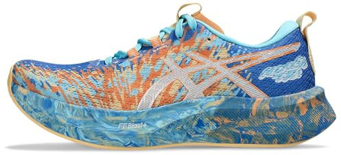 ASICS Femme Noosa TRI 16 Sneaker, Bleu Nature/Orange DÉLAVÉ, 38 EU