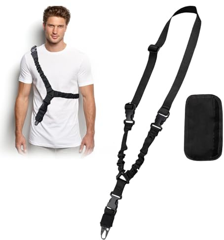 Taktischer Punkt Sling Riemen - Nylon Sling mit 1 Rutschfesten Schulterpolster für Reisen und Verschiedene Outdoor-Sportarten wie Angeln
