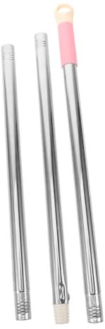ANDRESLAD 1juego Secciones De Mango De Fregona De Inoxidable Repuesto Para Limpieza De Suelos Empuñadura y Compatible Diversas Cabezas De Fregona Color Aleatorio