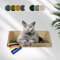 Rohrschneider Katzentreppe Wand | Made in EU | Kletterwand Katzen | belastbar bis 30 kg | geflammtes Kiefernholz | B 40 x T 28 x H 15 cm (waschbare Stoffeinlage Cord, dunkelgrau)