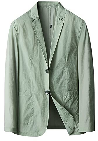Veste blazer légère pour homme, veste de costume d'été décontractée, manteau de sport en coton respirant, veste de voyage infroissable pour homme, blazer d'été décontracté pour homme, blazer en coton