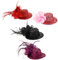 WRITWAA Fascinator-hut-haarspange 4er-set Zylinder-haarnadel Für Damen Stilvolle Mini-hutspangen