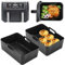 Ninja Air Fryer Liners, 2 Pack, Silicone, Reusable, for Ninja Double Stack XL 9.5L Air Fryer AF400UK, AF451UK