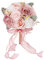 MagiDeal Hochzeitsstrauß für die Braut, Brautstrauß mit Bändern, Elegante künstliche Blumen für Hochzeitsmittelstücke, Partys, Brautpartys, Rosa Weiß
