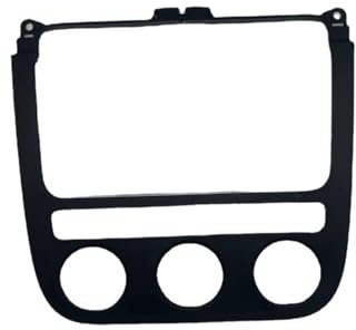 Automatischer CD-Rahmen, Klimaschalter-Panel-Verkleidung, schwarze Radio-Verkleidung/passend for VW Je.tta 2005 2006 2007 2008 2009 2010 1KD 858 069 Autoradio Radioblende Doppel,Autoradio-Rahmen