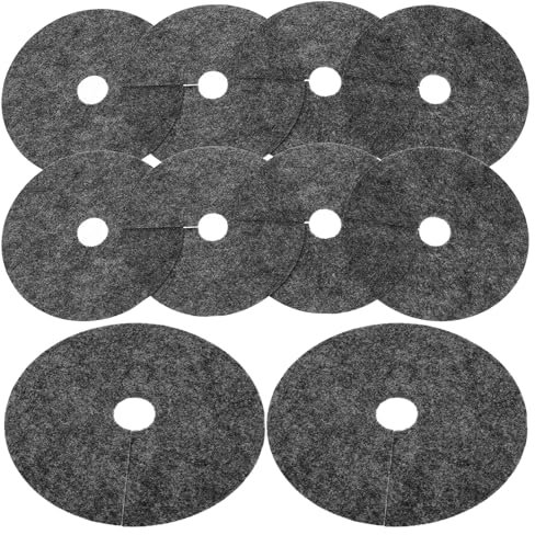 Mipcase 20stücke Runder Unkrautschutz Atmungsaktivem Vliesstoff Für Blumentöpfe Hochwertige Pflanzmatte Unkrautbekämpfung Für Garten Und