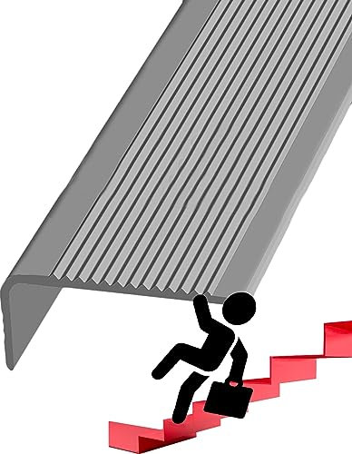 ruban antidérapant, Garniture de bord de marche Bandes de caoutchouc Moulure de nez de marche Capuchon de garniture de bord de tapis Une bande de roulement antidérapante for les coussinets d'escaliers