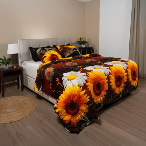 Zelesta Wonderbed Light waschbare Premium Bettdecke- (Summer Flowers, 240x200)