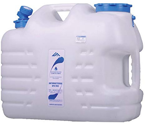 Serbatoio dell'acqua in plastica， Contenitore for acqua con rubinetto, secchio for acqua da campeggio con rubinetto, contenitore for acqua for auto(16L)