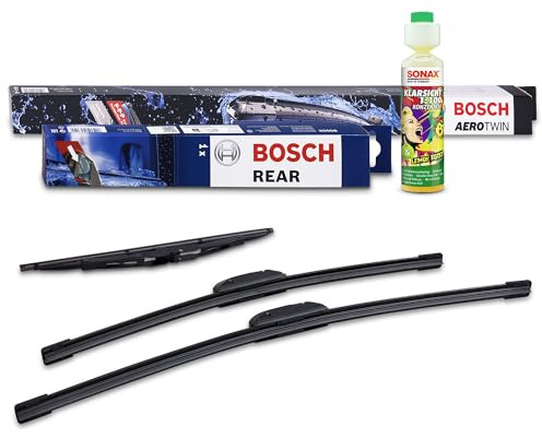 BOSCH Wischer vorne +hinten +Scheibenreiniger 31185492 vorne | Kompatibel mit: HYUNDAI LANTRA II Kombi, KIA RIO I Schrägheck, MAZDA 323 F VI, MITSUBISHI SPACE STAR Großraumlimousine
