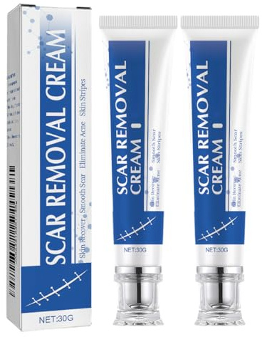 NHPY 2 Pièces Scar Removal Cream,Crème Cicatrisante Post Opératoire,Utilisée pour l’Hyperplasie Cicatricielle et le lissage des Cicatrices,Adapté aux Femmes Enceintes
