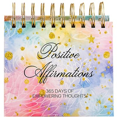 Täglicher Stoik-Kalender, inspirierender Tageskalender, 365-Tage-Datumsbuch, motivierendes Stehtagebuch, positives Bestätigungs-Tagebuch für Frauen, langfristiger Gebrauch, Schminktisch