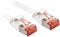 Lindy Câble réseau Plat Patch Cat.6 U/FTP, Blanc, 0,3m