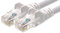 1aTTack.de 0,5m Cavo di Rete bianco - 1x - Cat.6 Ethernet Gigabit Lan RJ45 10 100 1000 Mbit s - Cavo Patch UTP compatibile con Cat.5 Cat.5e Cat.7 Cat.8 - bianco - 1x - 0,5m