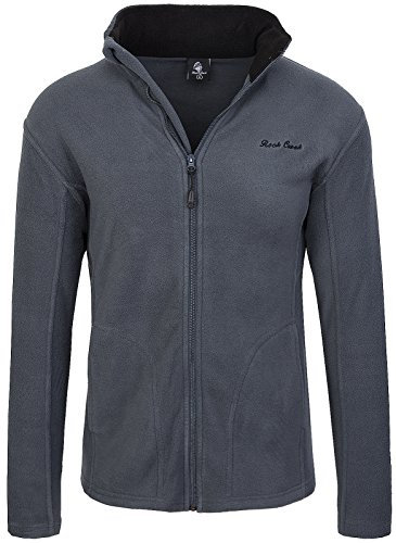 Rock Creek Herren Fleecejacke Sweatjacke Herrenjacke Übergangsjacke H-139 [Darkgrey XXL]