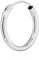 NKlaus Einzel 585er 14 Karat Gold weißgold Creole 16mm Ohrring 1,8mm Stärke Ohrschmuck rund 2566