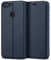 BEZ Hülle für Huawei P Smart Hülle, Handy Hülle Kompatibel für Huawei P Smart 2017 Tasche, Handyhülle Case Schutzhüllen aus Klappetui mit Kreditkartenhaltern, Ständer, Magnetverschluss, Blau Marine