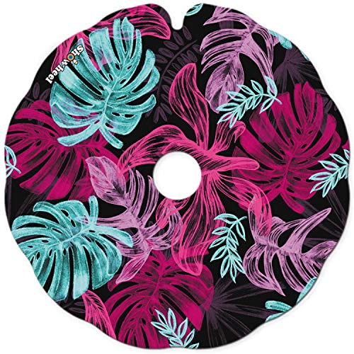 Flasque: Protège-Rayon Fauteuil Roulant (Paire) pour Main Courante de 52,51 à 53,50cm de Diam. Extérieur, Fixation Plate - Feuille encre