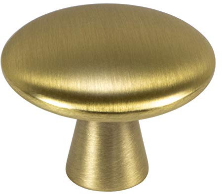 Gedotec Design Möbelknopf Messing Schrankknopf Gold - Tara | Metall Türknopf rund | Schubladen-Knopf Ø 30 mm | Kommoden-Knopf Kleider-Schränke & Küche | 1 Stück - Möbel-Knauf Vintage mit Schrauben
