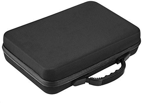 Aromatherapie Ätherisches Öl Lagerung Organizer Ätherisches Öl Tragetasche Hartschale 60 Flaschen Geeignet für 5ml 15ml(Schwarz)