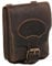 MIKA 28059822 - Gürteltasche M aus Echt Leder/Sattelleder mit unterteiltem Hauptfach und 2 Gürtelschlaufen, Hüfttasche im Hochformat, Belt Pouch in Dunkelbraun, Taillentasche ca. 12 x 5 x 15 cm