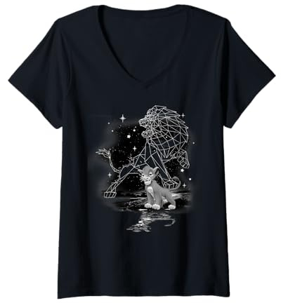 Disney Lion King Young Simba Star Gazing T-Shirt avec Col en V