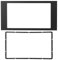 Qiilu Car Stereo Frame,2Din 7in Car DVD Panel Trim Radio Stereo Navigation Fascias Frame Adaptor Double DIN Cover Install Kit Player Black for Fusion/Transit/Fiesta