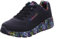 Skechers Mädchen Uno Lite Lovely Luv Sneaker, Black Synthetic Multi Trim, 33.5 EU